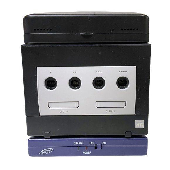 Nintendo Gamecube with Intec Screen & Battery Pack - Picture 2 of 2